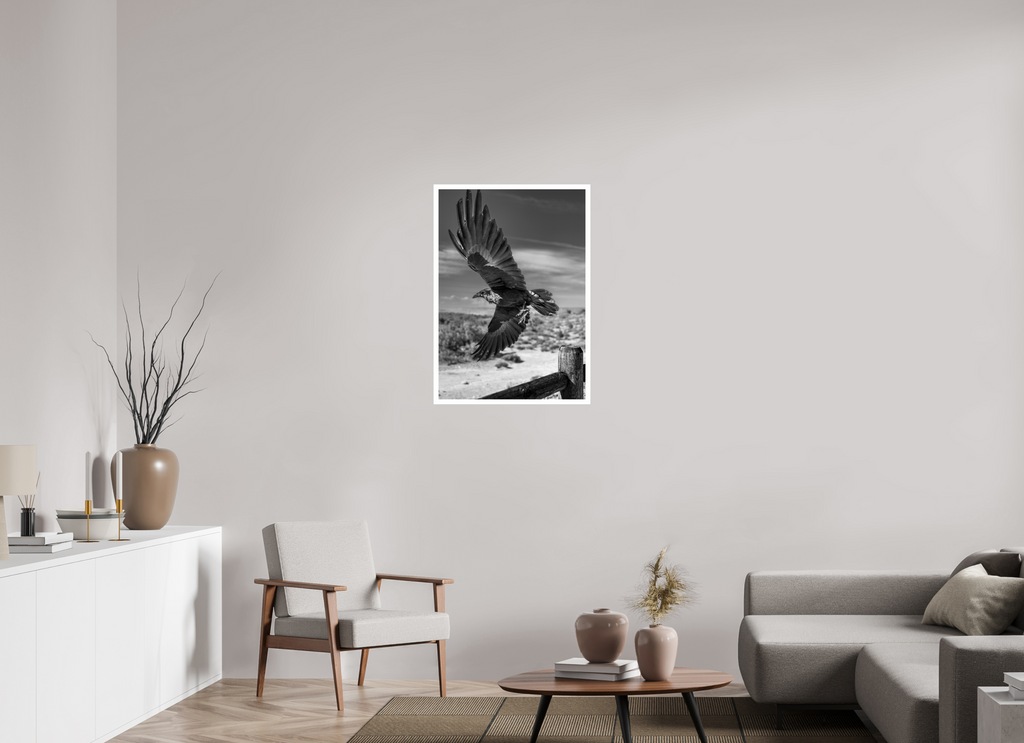 60 x 85,7 cm, Unframed (Hahnemühle Photo Rag Baryta) Raven's Flight NEW