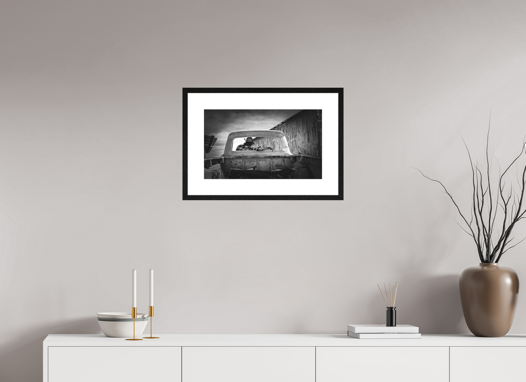 50,2 x 30 cm, Framed Passepartout (Hahnemühle Photo Rag Baryta) Remember NEW