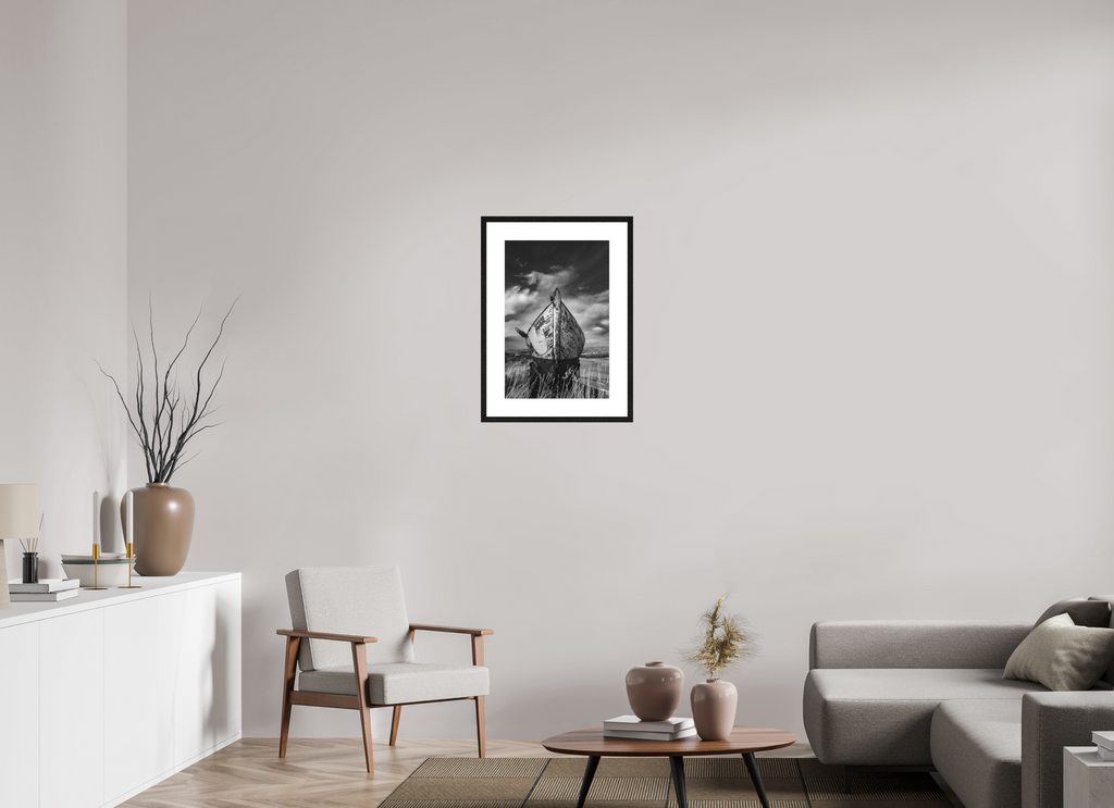 40 x 60 cm, Framed Passepartout (Hahnemühle Photo Rag Baryta) Rest NEW