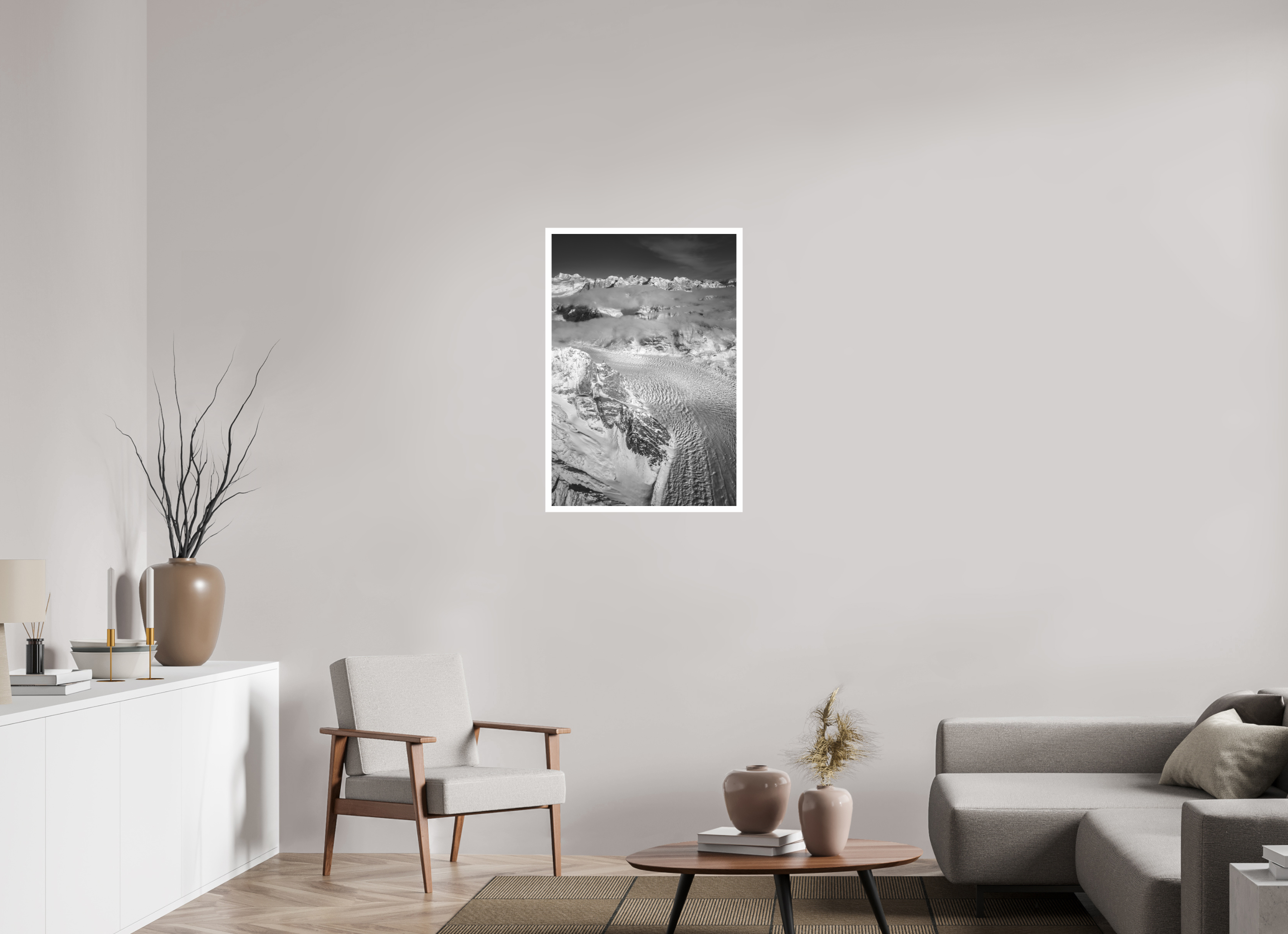 60 x 88,3 cm, Unframed (Hahnemühle Photo Rag Baryta) Denali's Muldrow Glacier NEW