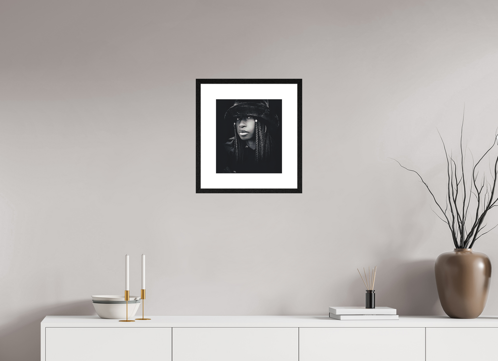 30 x 33,6 cm, Framed Passepartout (Hahnemühle Photo Rag Baryta) Cindy (Los Angeles, California)
