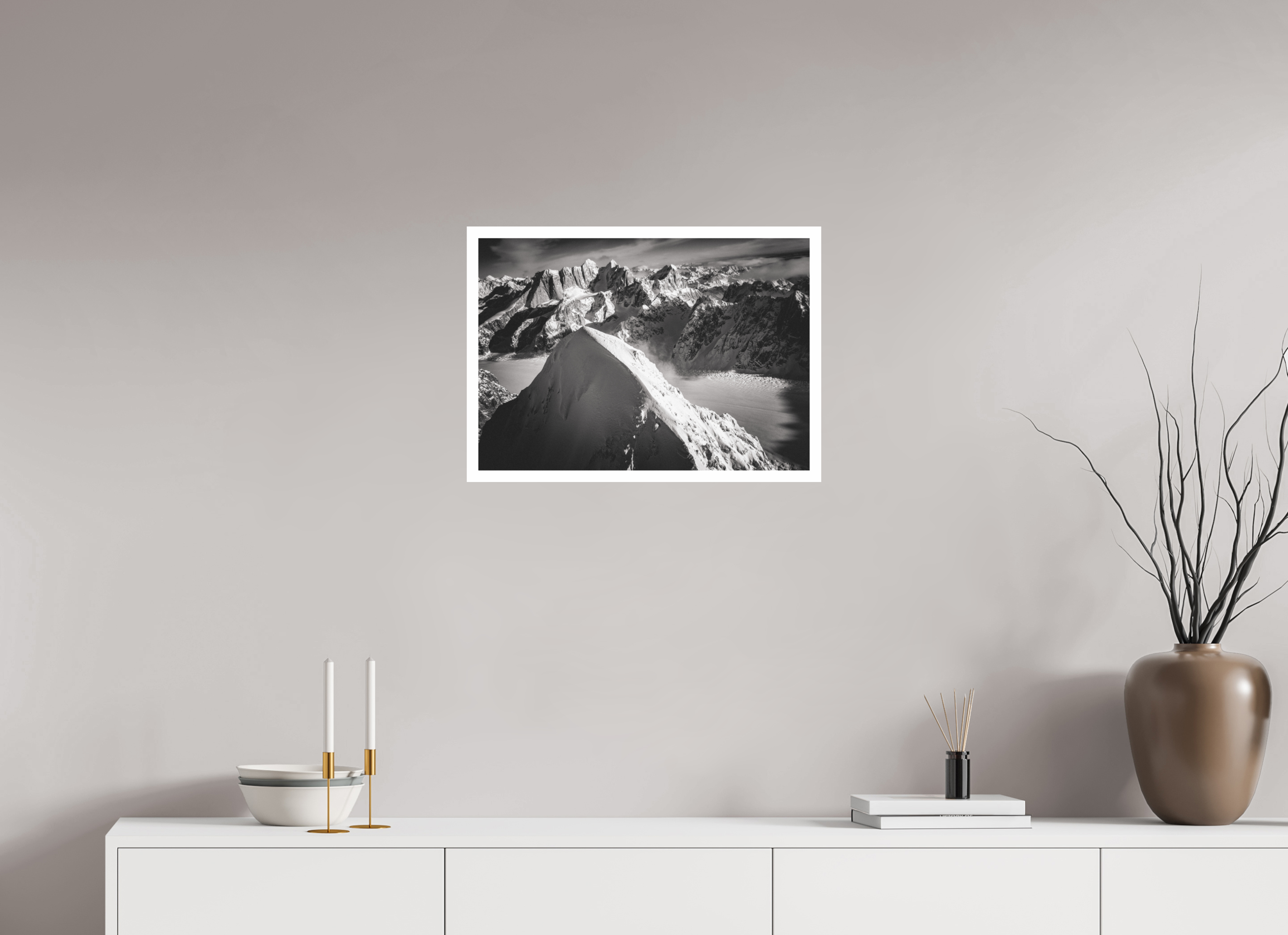 57,1 x 40 cm, Unframed (Hahnemühle Photo Rag Baryta) Alaska Range NEW