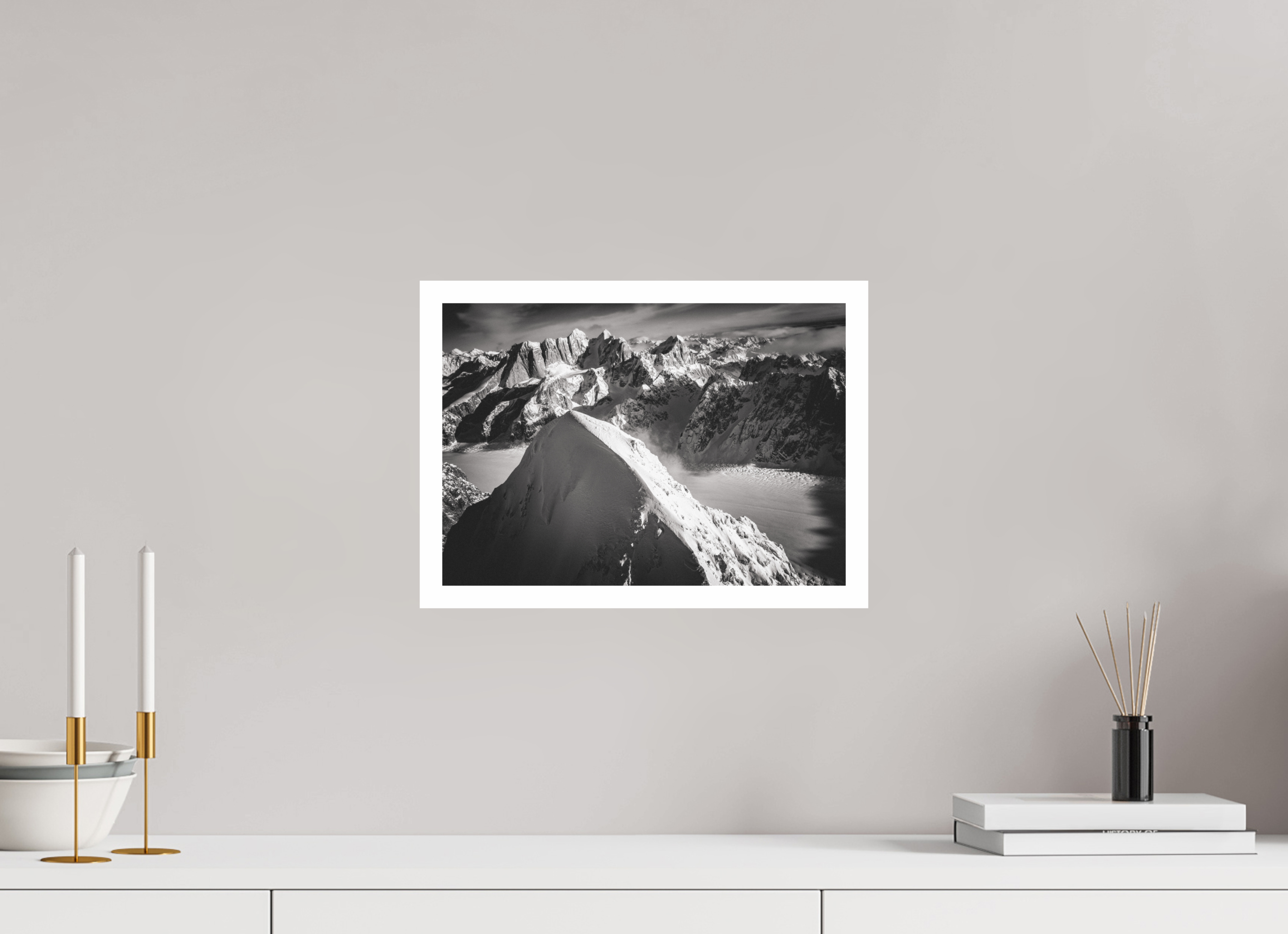 35,7 x 25 cm, Unframed (Hahnemühle Photo Rag Baryta) Alaska Range NEW
