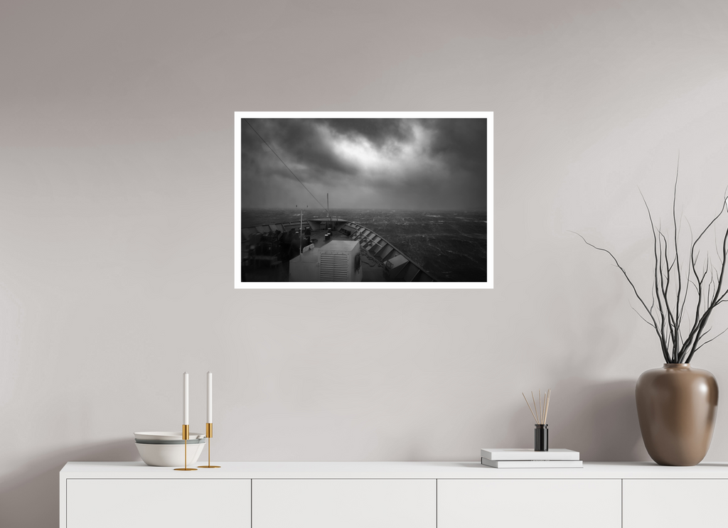 75 x 50 cm, Unframed (Hahnemühle Photo Rag Baryta) Storm on the Alaska Ferry NEW