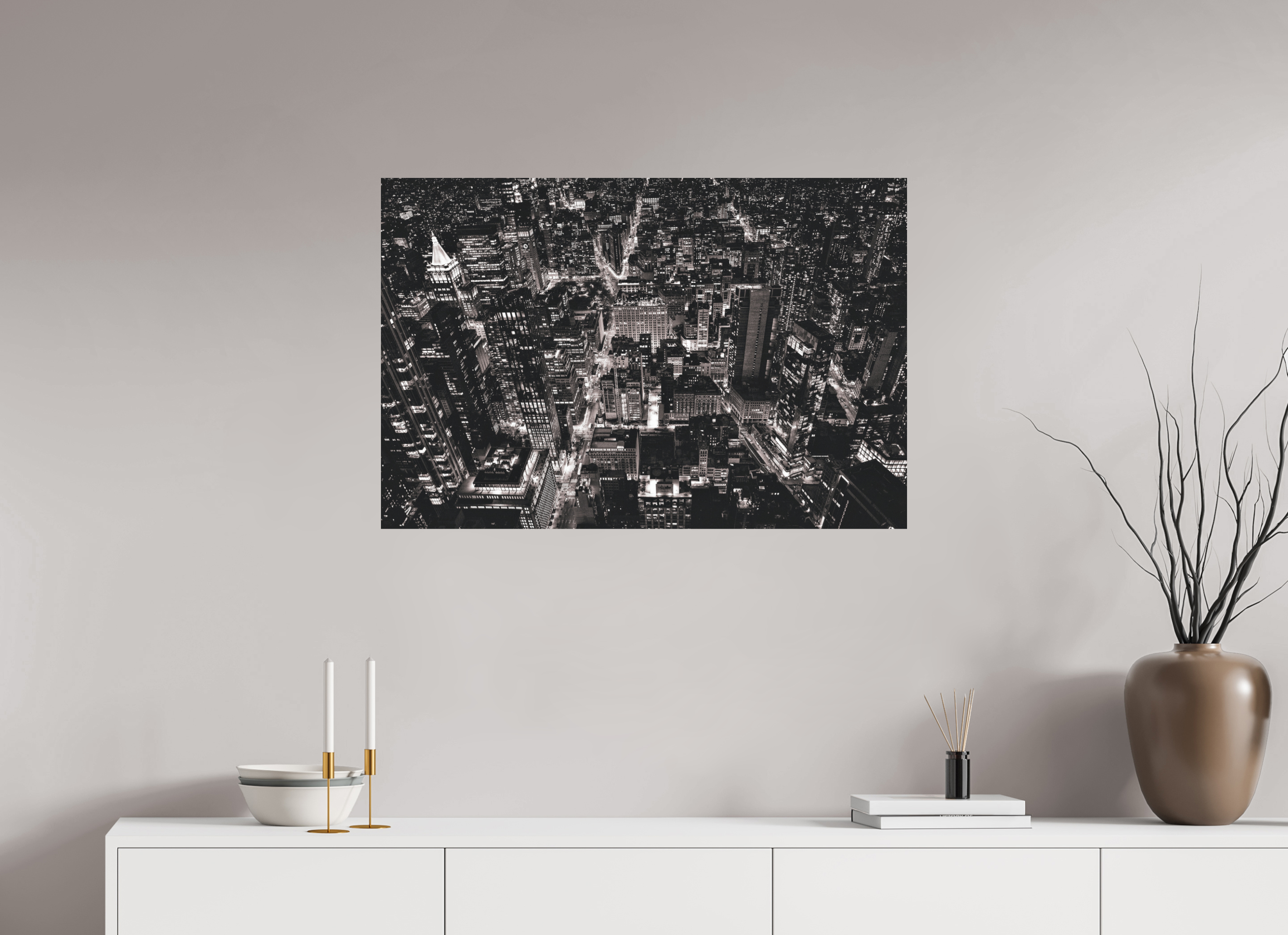 90 x 60 cm, Fine Art auf Alu-Dibond New York Nights 2