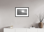 50,5 x 30 cm, Framed Passepartout (Hahnemühle Photo Rag Baryta) Nebelhorn NEW