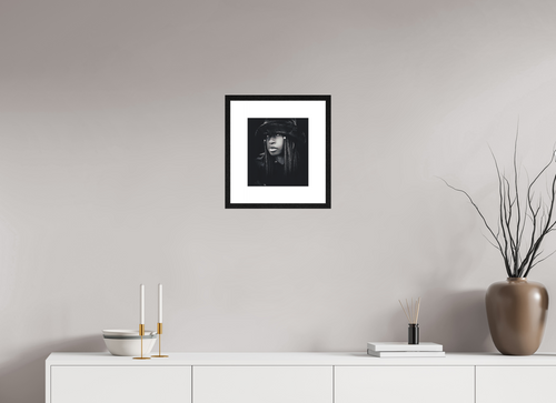 25 x 28 cm, Framed Passepartout (Hahnemühle Photo Rag Baryta) Cindy (Los Angeles, California)