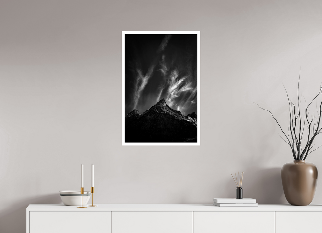 50 x 75 cm, Unframed (Hahnemühle Photo Rag Baryta) Schreckhorn NEW