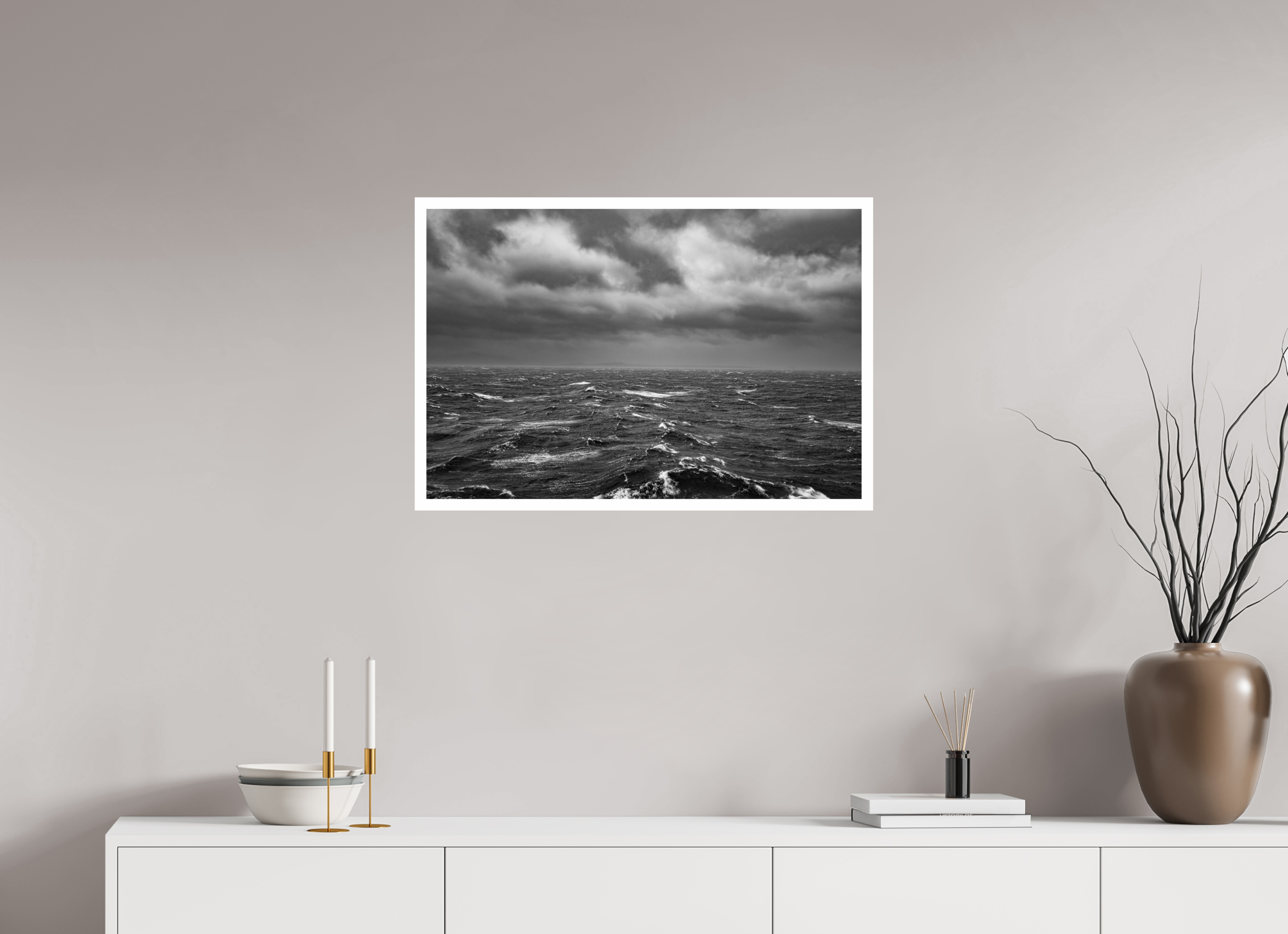 75 x 50 cm, Unframed (Hahnemühle Photo Rag Baryta) Alaskan Rough Sea NEW