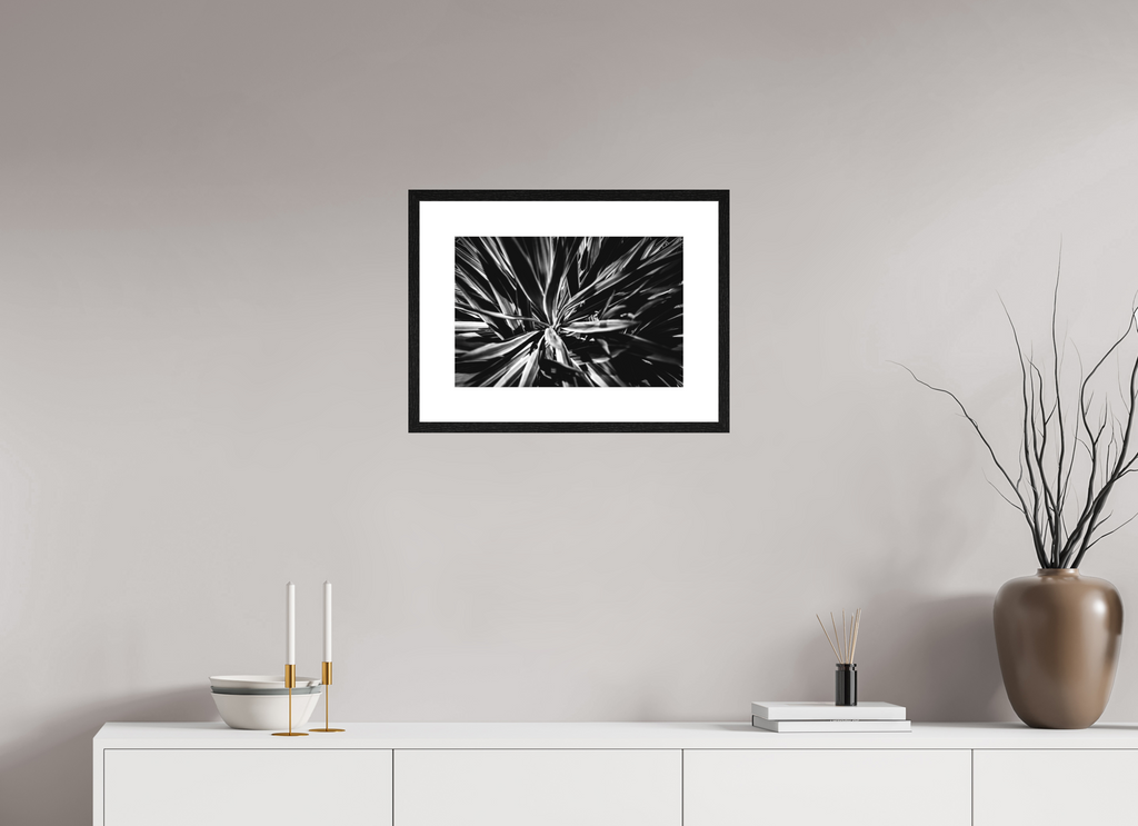 45 x 30 cm, Framed Passepartout (Hahnemühle Photo Rag Baryta) In Bloom NEW