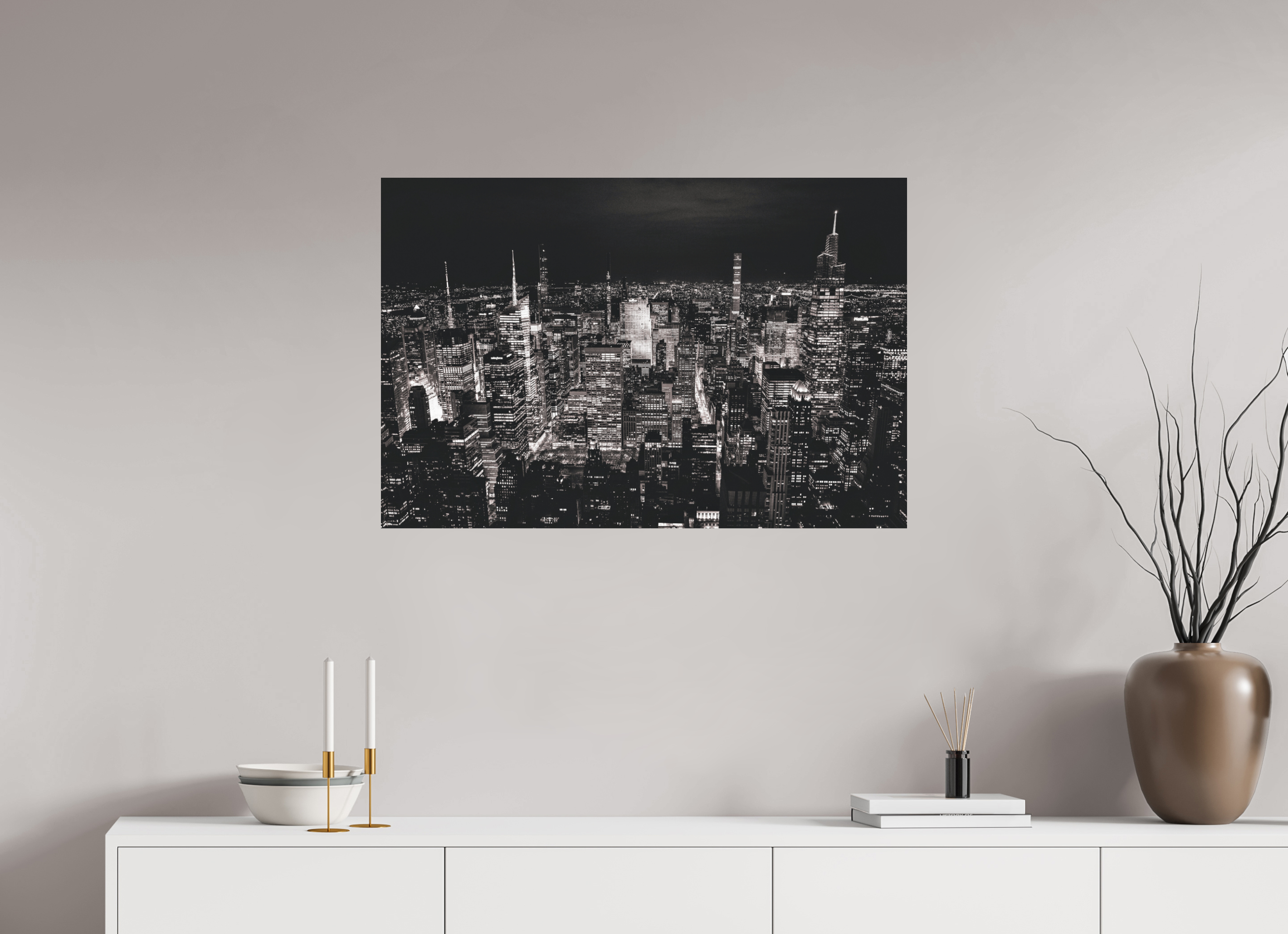 90 x 60 cm, Fine Art auf Alu-Dibond New York Nights 3