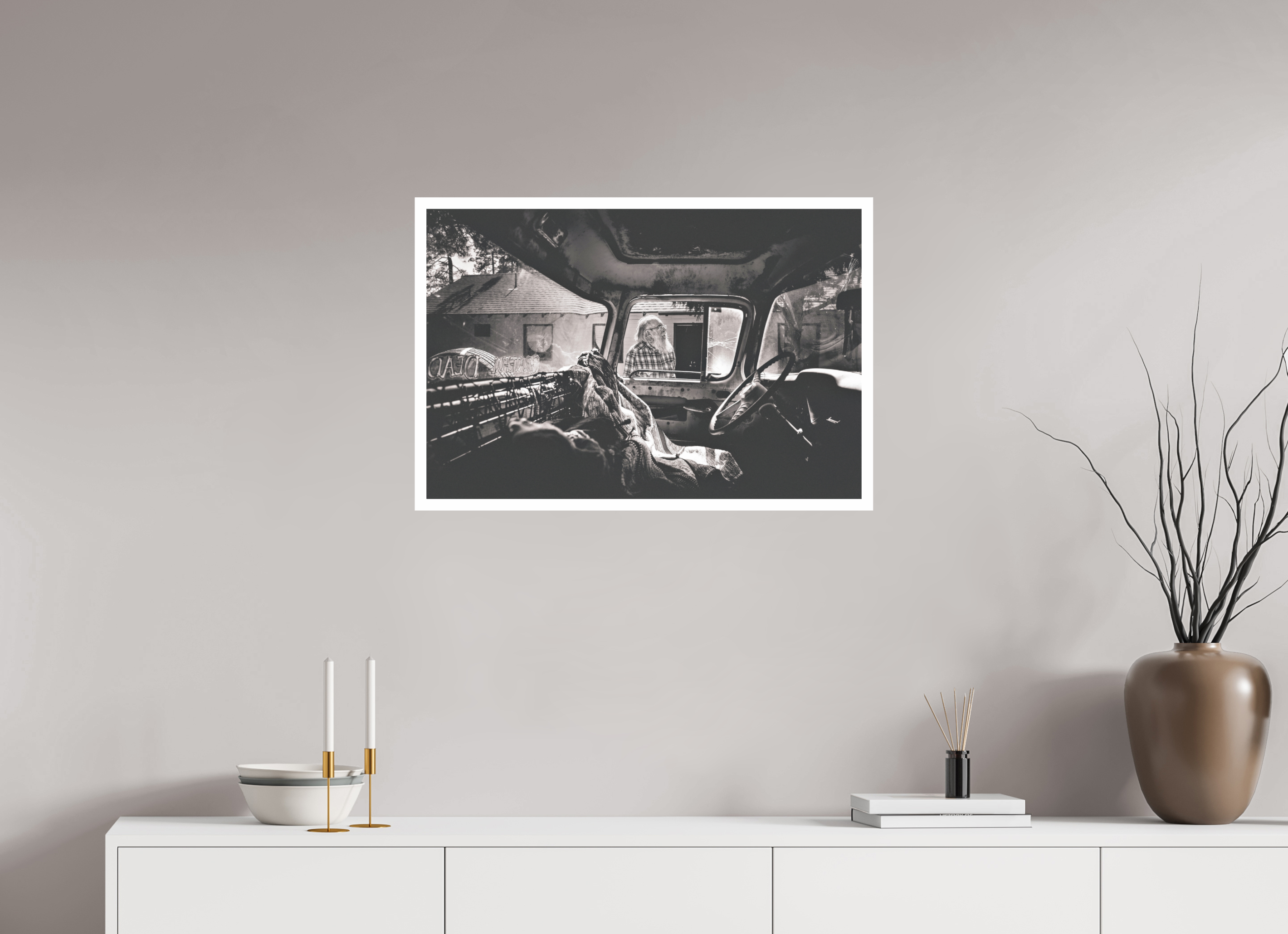 75 x 50 cm, Unframed (Hahnemühle Photo Rag Baryta) Art & The Grateful Dead Truck NEW