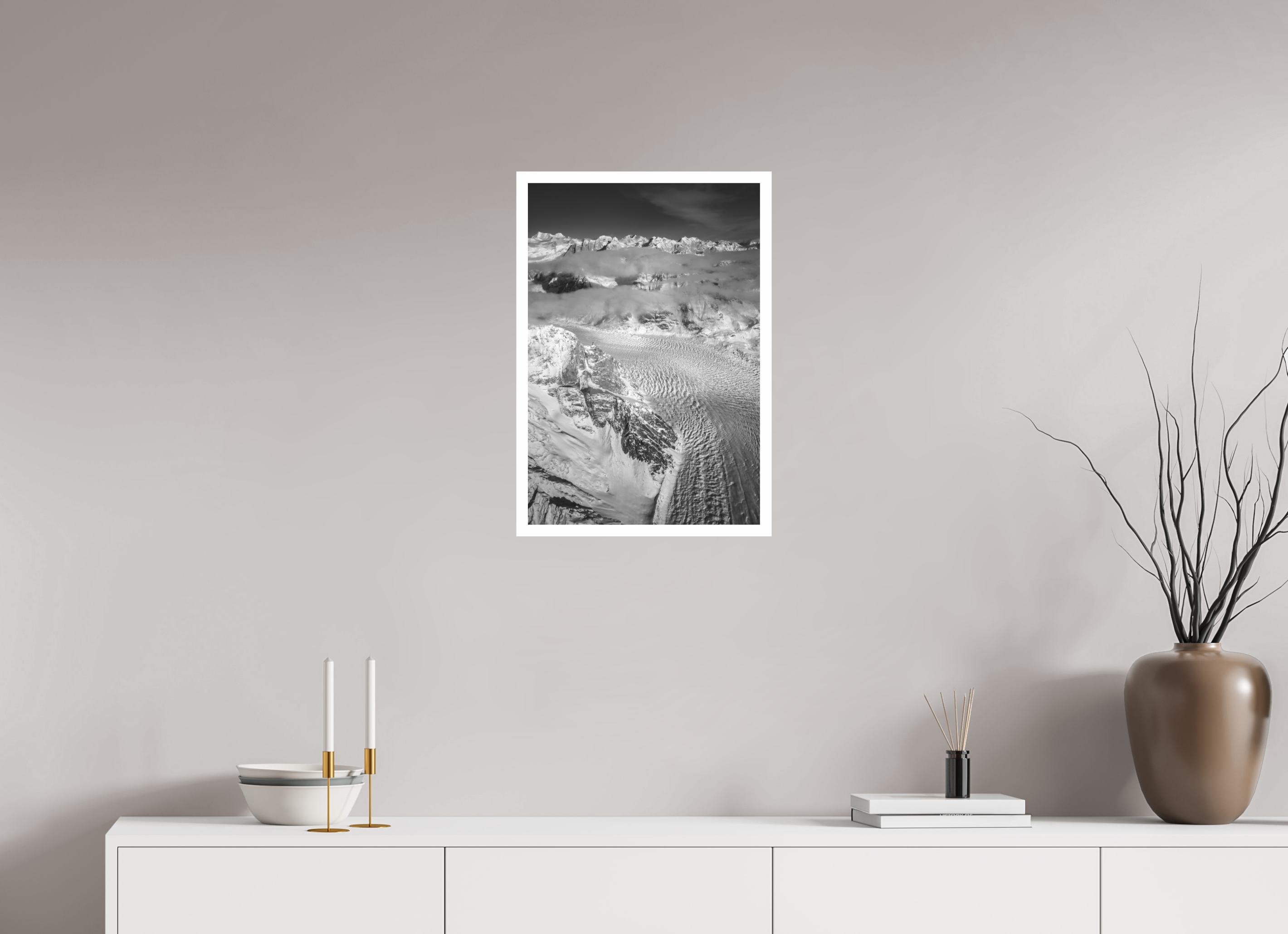 40 x 58,9 cm, Unframed (Hahnemühle Photo Rag Baryta) Denali's Muldrow Glacier NEW