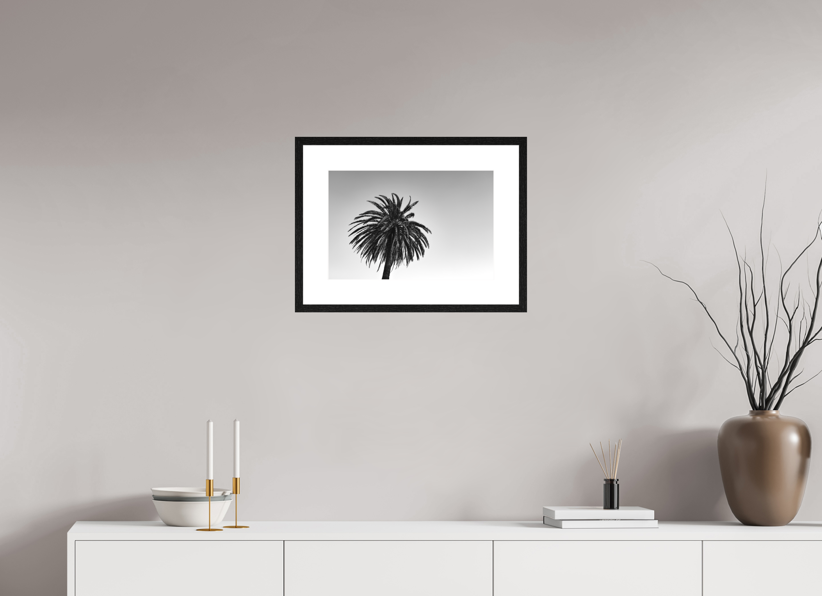 45 x 30 cm, Framed Passepartout (Hahnemühle Photo Rag Baryta) One NEW