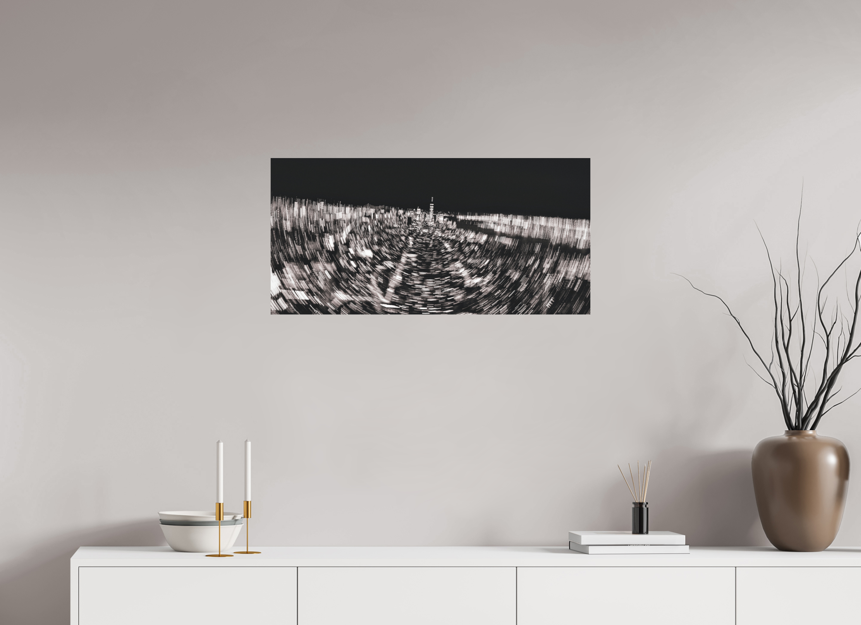 81,8 x 40 cm, Fine Art auf Alu-Dibond New York Nights 6