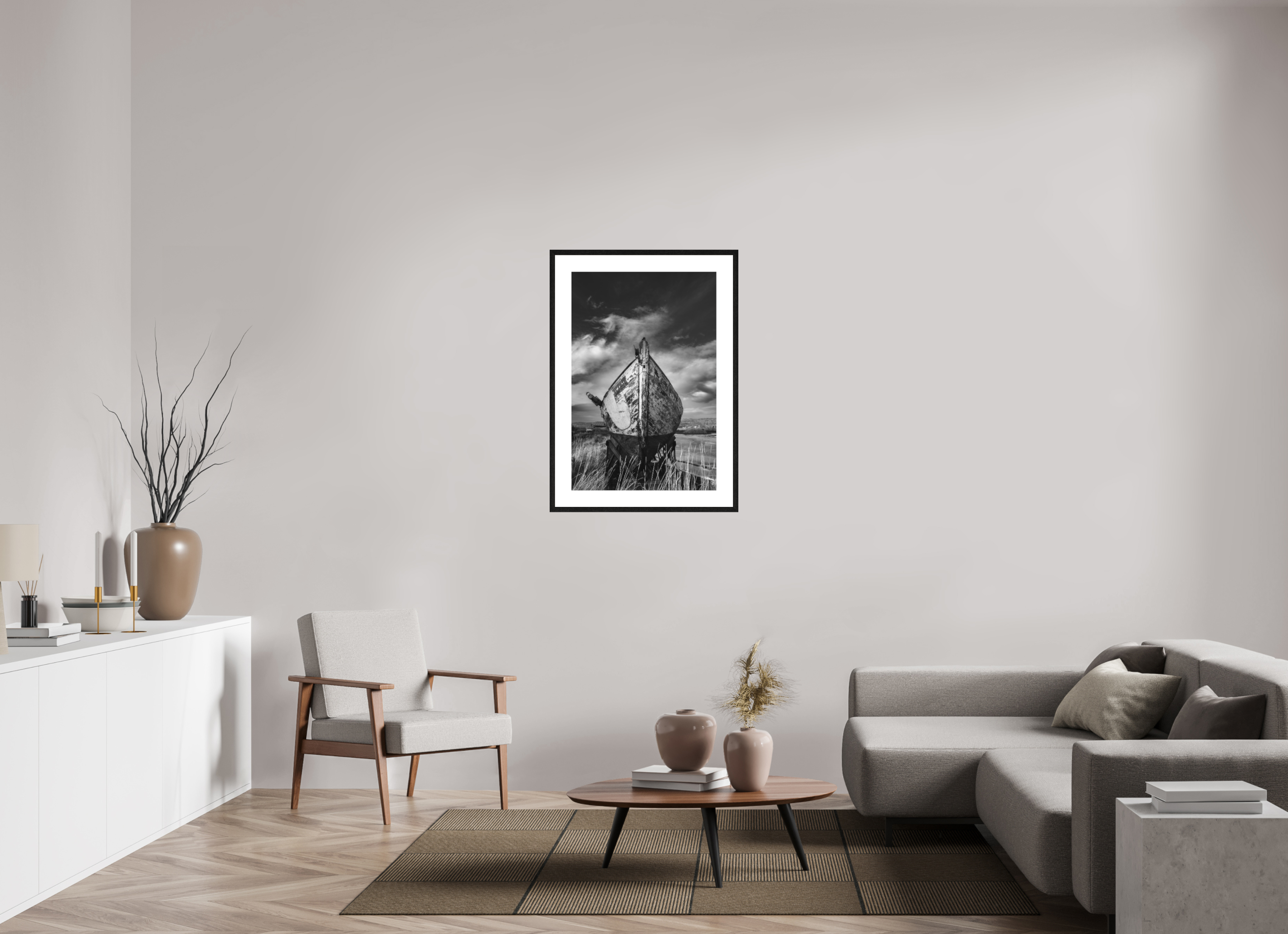 60 x 90 cm, Framed Passepartout (Hahnemühle Photo Rag Baryta) Rest NEW