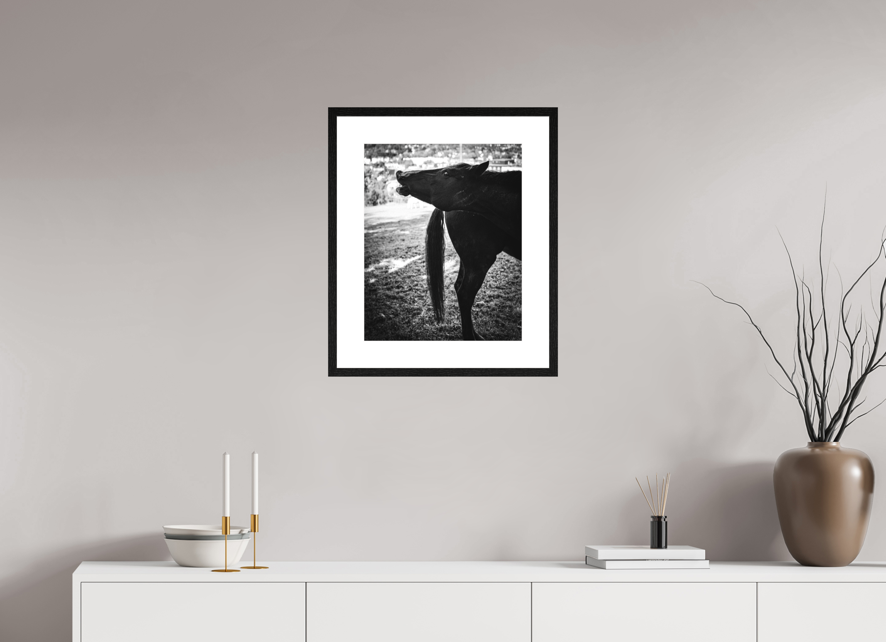 40 x 49,8 cm, Framed Passepartout (Hahnemühle Photo Rag Baryta) Two NEW