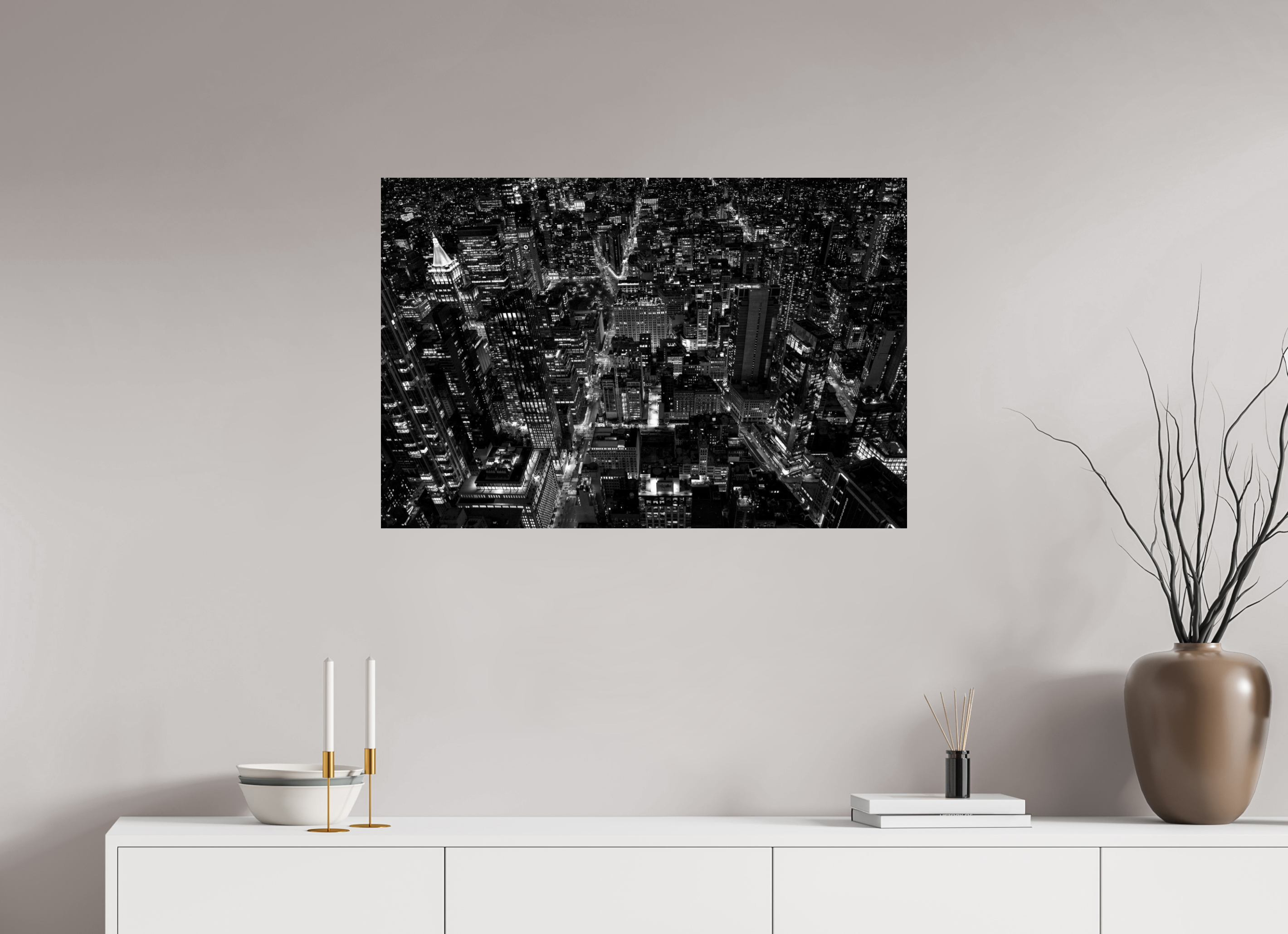 90 x 60 cm, Fine Art auf Alu-Dibond Above The Streets NEW